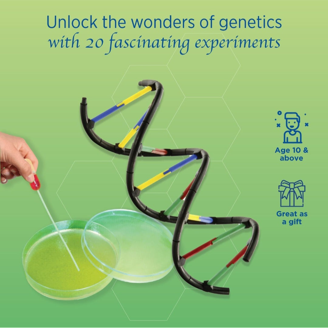 Genetics & DNA Science Study Kit | 2 Books & Genetics Experiment Kit | Grades 8–12