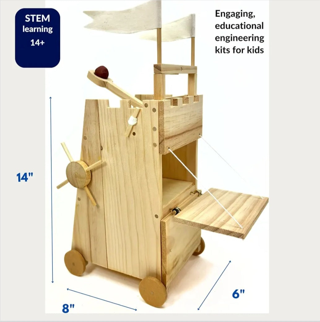 Medieval Siege Tower STEM Kit|Engineering & Physics Model