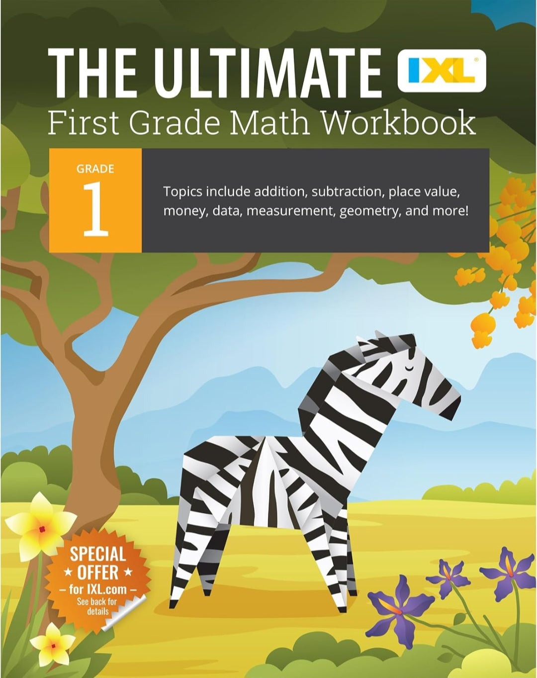 1st Grade Math Workbook | Addition, Subtraction, Place Value & Geometry | Grade 1