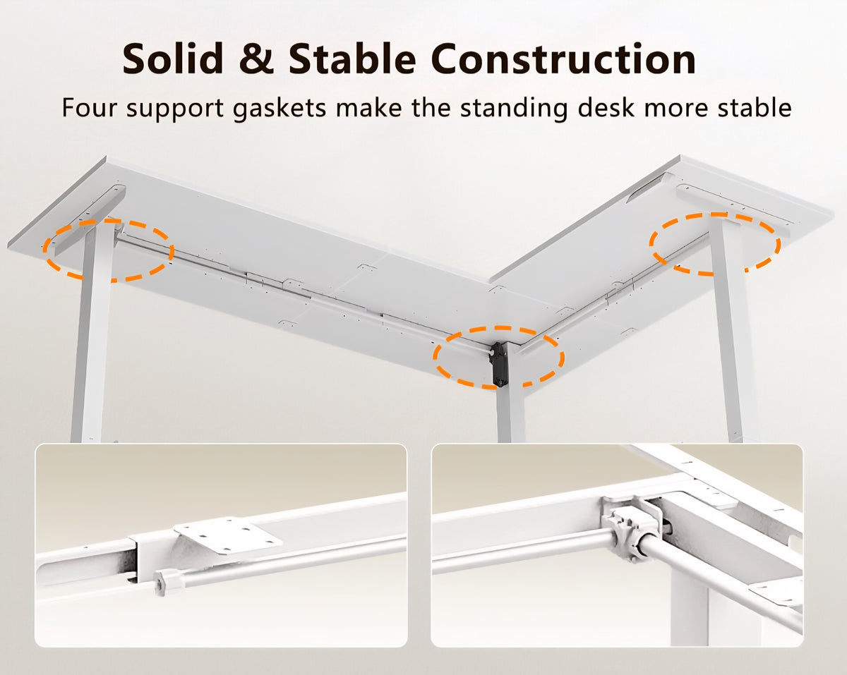 63" L-Shaped Desk| Homeschool Student Workspace
