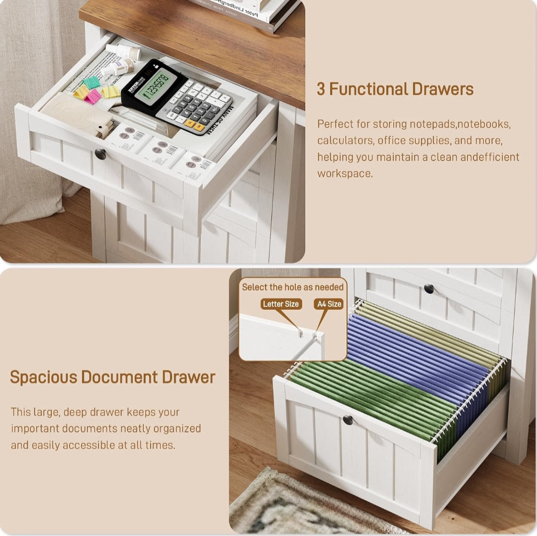 47" Farmhouse Student Desk| Homeschool Learning & Study Desk