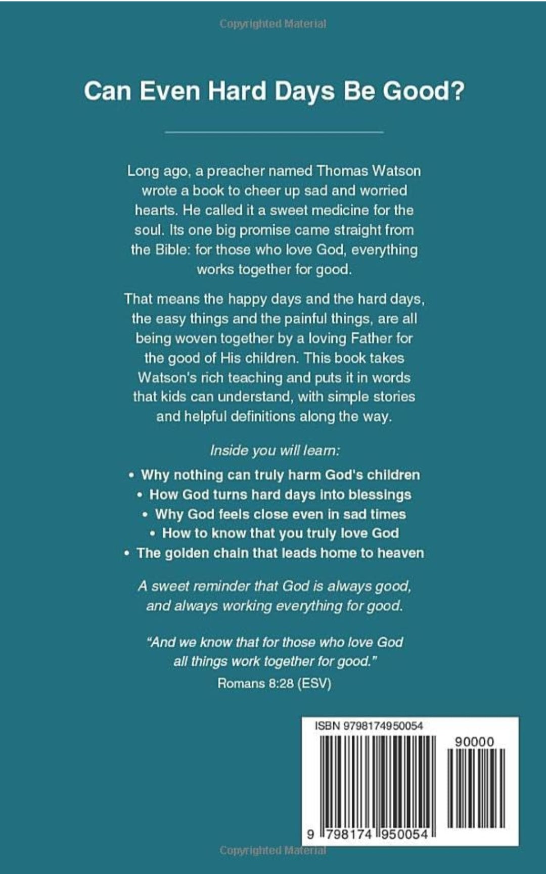 God Works All Things for Good | Thomas Watson | Christian Theology Book for Young Readers