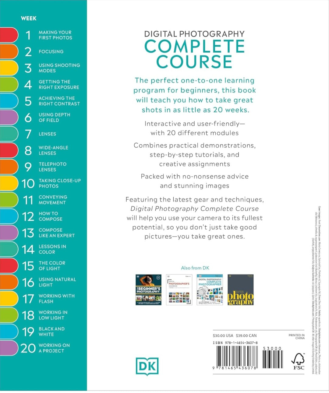 Digital Photography Complete Course | 20-Week Photography Guide | David Taylor|DK|Hardcover