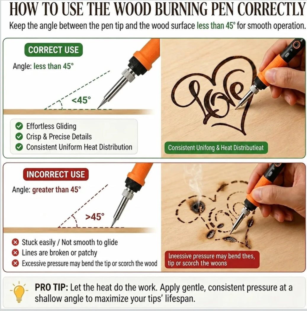 81-Piece Wood Burning Kit | Adjustable Temperature Pyrography & Wood Engraving Art Set