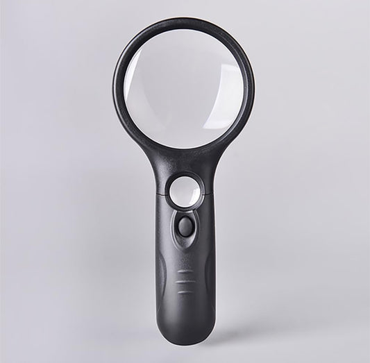 Lighted Magnifying Glass| 3X & 45X Magnification