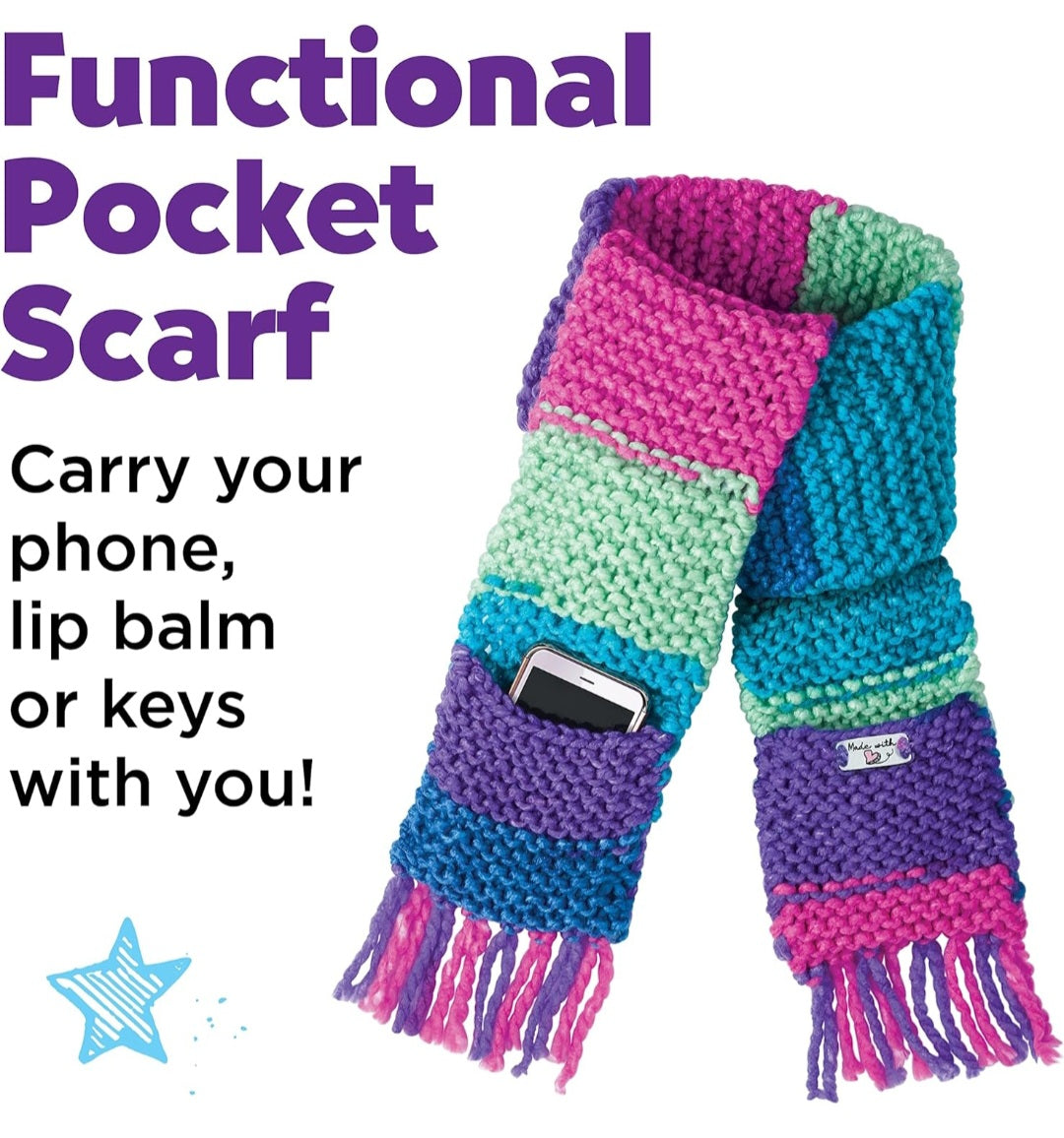 Learn to Knit: Pocket Scarf Project