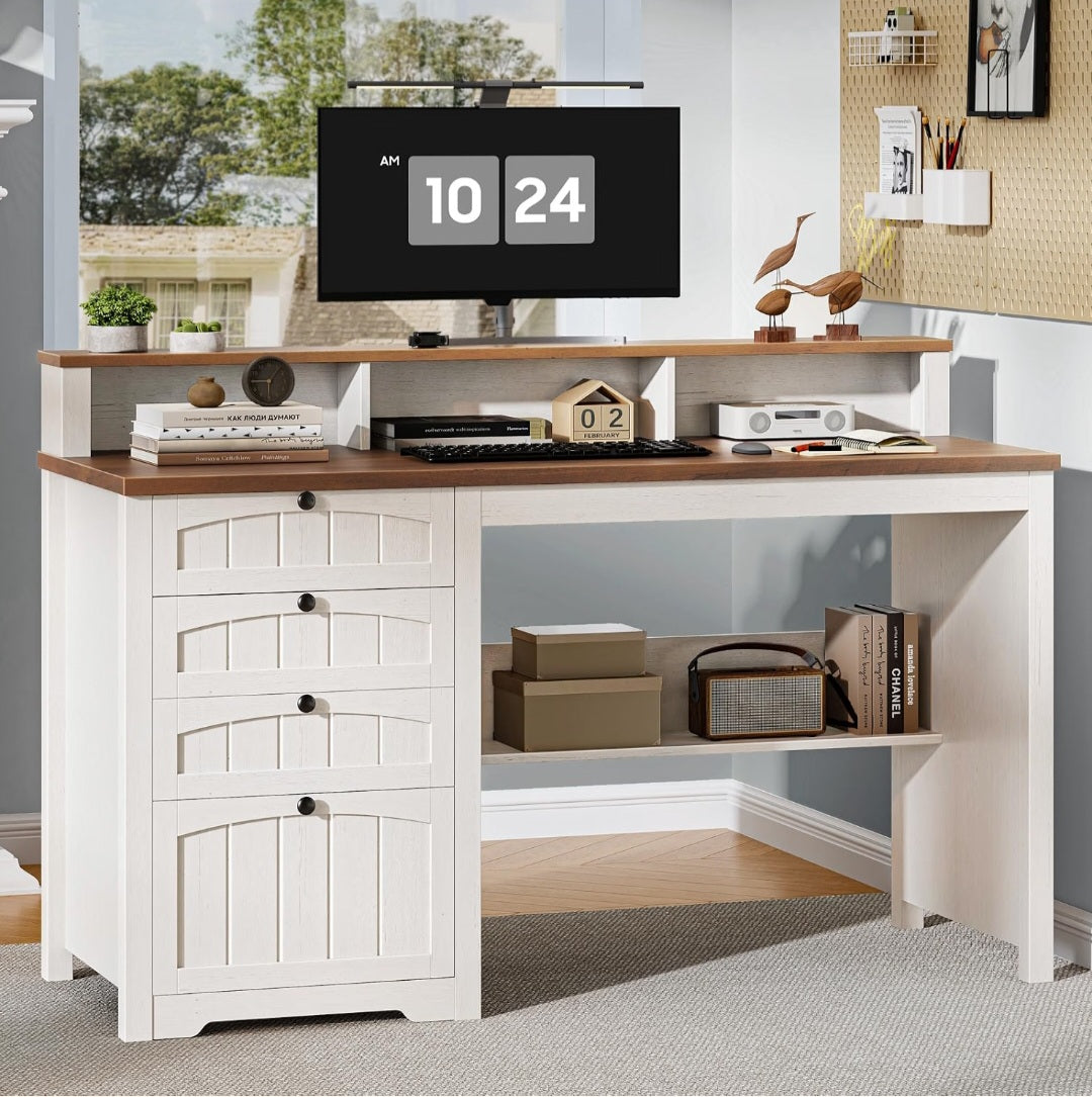47" Farmhouse Student Desk| Homeschool Learning & Study Desk