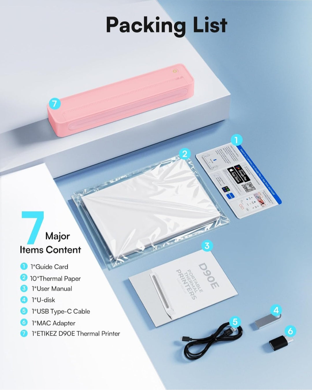 Portable Thermal Printer| Wireless 8.5" x 11"