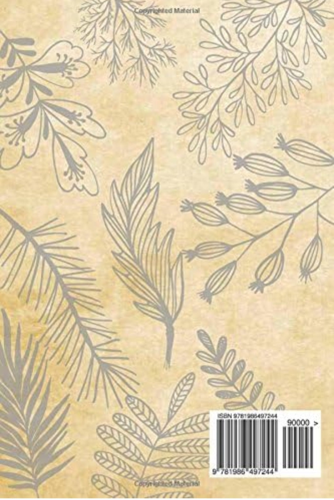 Blank Nature Journal Leaf Design