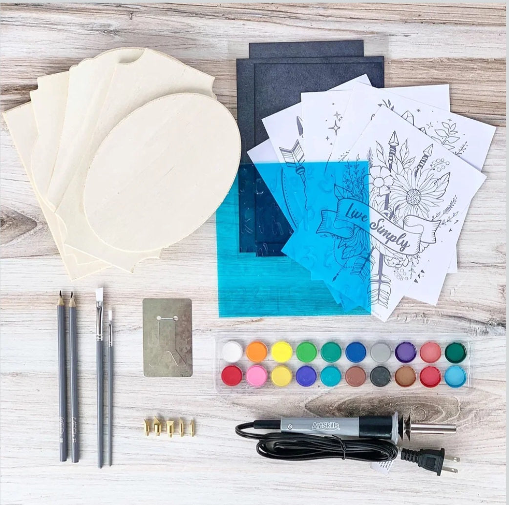 ArtSkills Deluxe Wood Burning Kit | 48-Piece Pyrography & Wood Engraving Art Set