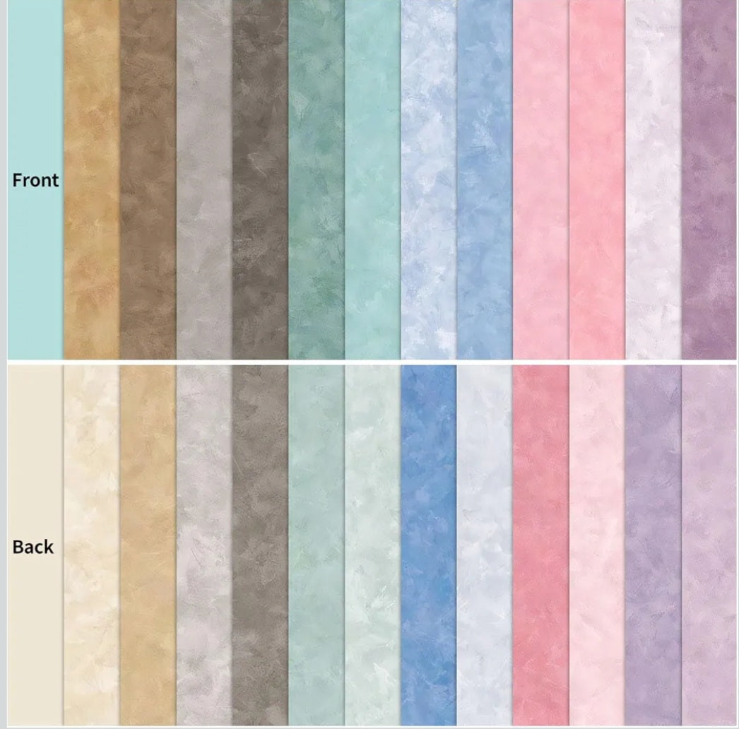 Boho Scrapbook Paper Pad | 24 Double-Sided 12x12 Vintage Textured Papers | Journaling, Card Making & Paper Crafts