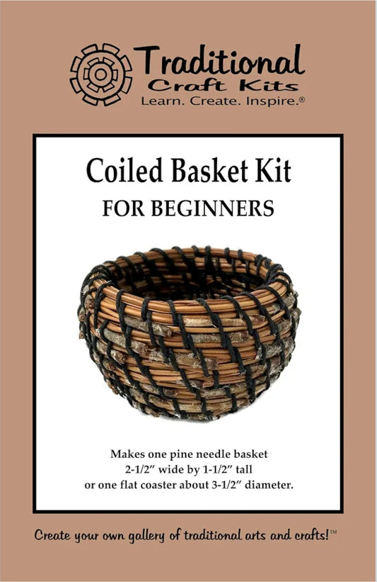 Pine Needle Basketry Kit | Traditional Coiled Basket Weaving & Fiber Arts | Beginner Craft Project