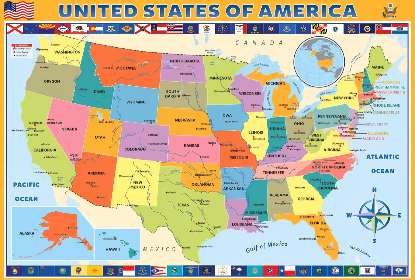 US Geography & States Kit