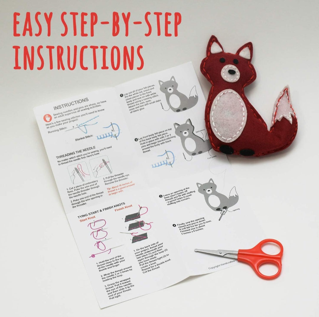 Woodland Animals Sewing Project