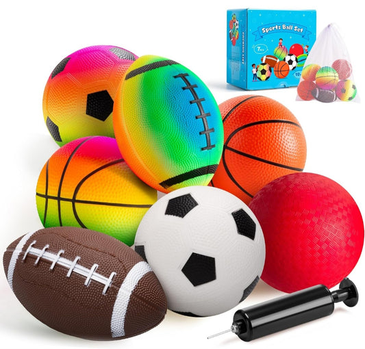 7-Piece Soft Sports Ball Set|Homeschool PE & Active Play