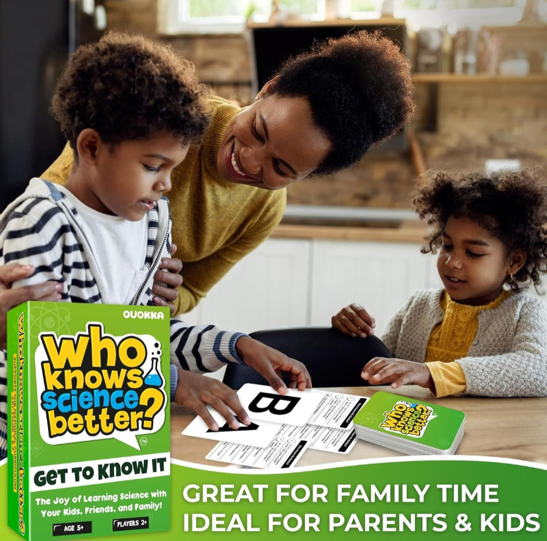 Who Knows Science Better? Card Game