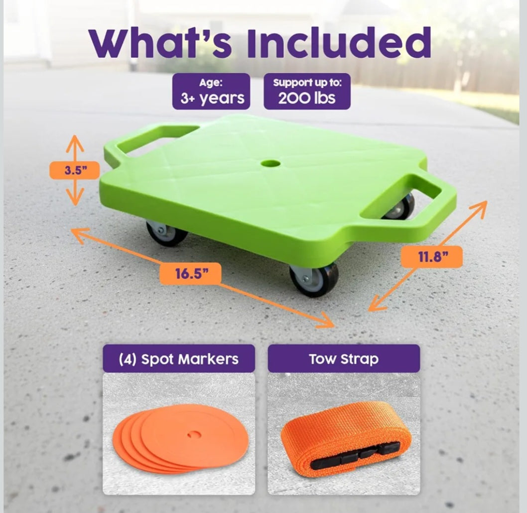 Scooter Board|Homeschool PE & Movement Activity Equipment