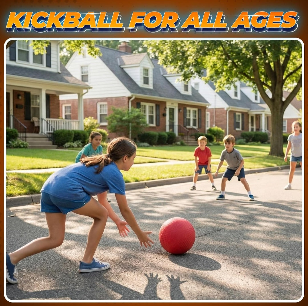 10" Kickballs|2-Pack with Hand Pump | Homeschool PE Equipment