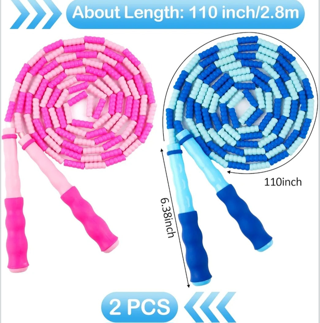 Adjustable Jump Ropes| Homeschool PE & Fitness Equipment (2 Pack)