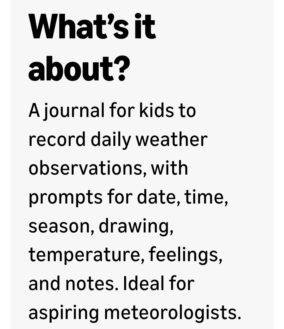 Weather Observation Kit