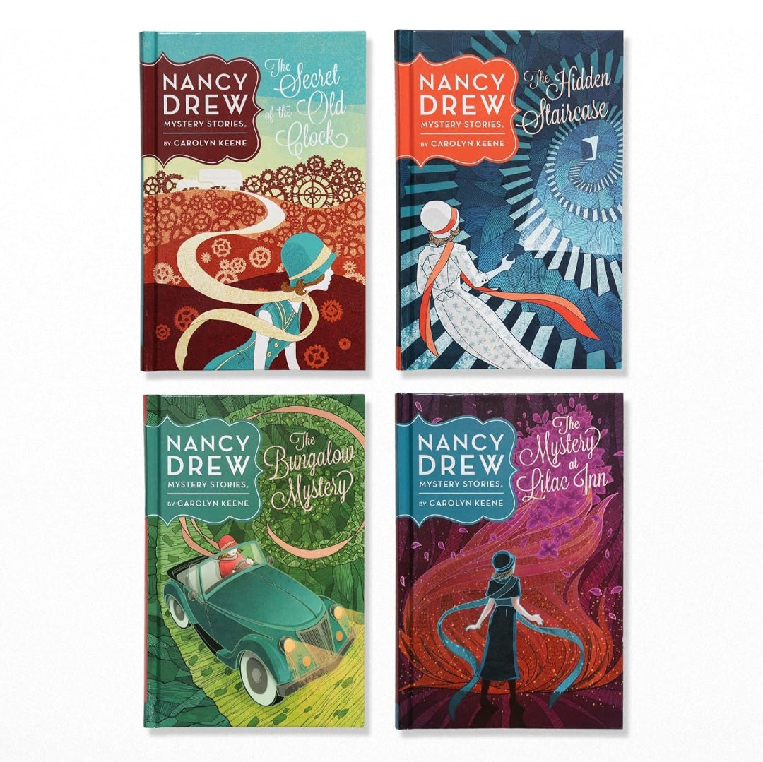 Nancy Drew Mystery Stories Books 1–4 | Carolyn Keene | Hardcover Boxed Set | Classic Mystery Series