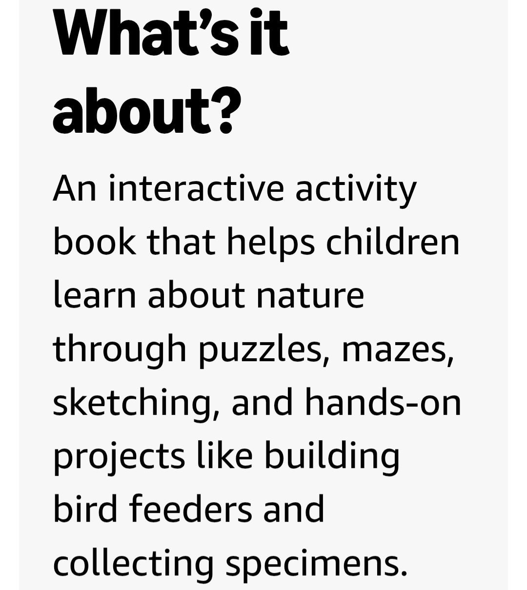 Nature Explorer's Activity Book