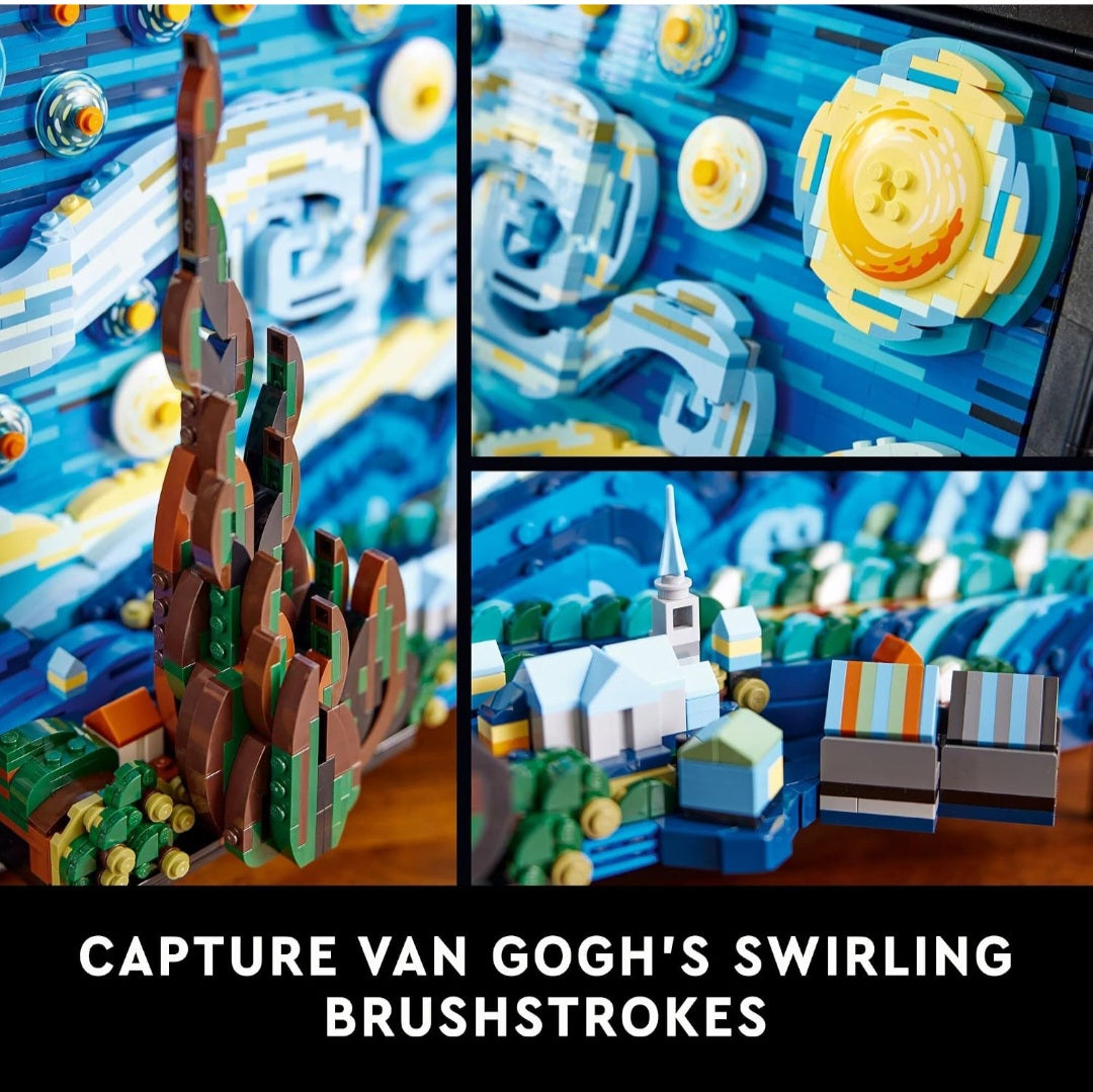 Van Gogh Art History Study Kit | The Starry Night, 2 Books & LEGO® Art Set | Grades 8–12