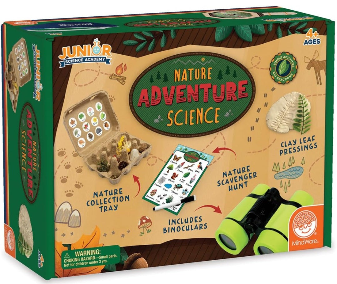 Nature Adventure Science Kit | Binoculars, Nature Scavenger Hunt & Outdoor Discovery Activities