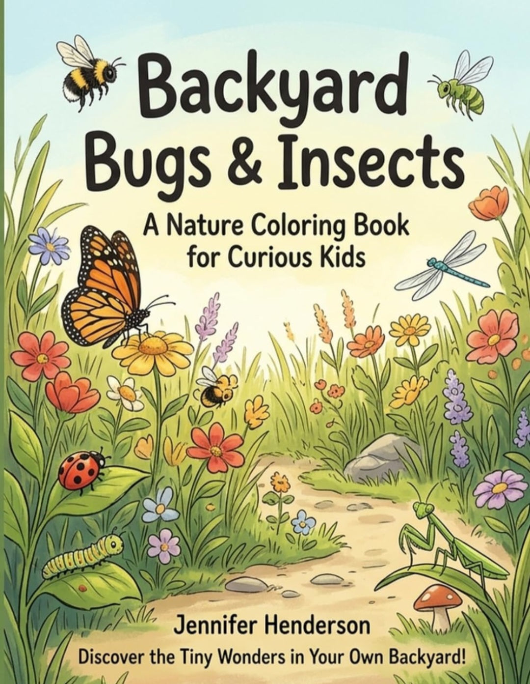 Backyard Bugs & Insects: A Nature Coloring Book for Kids