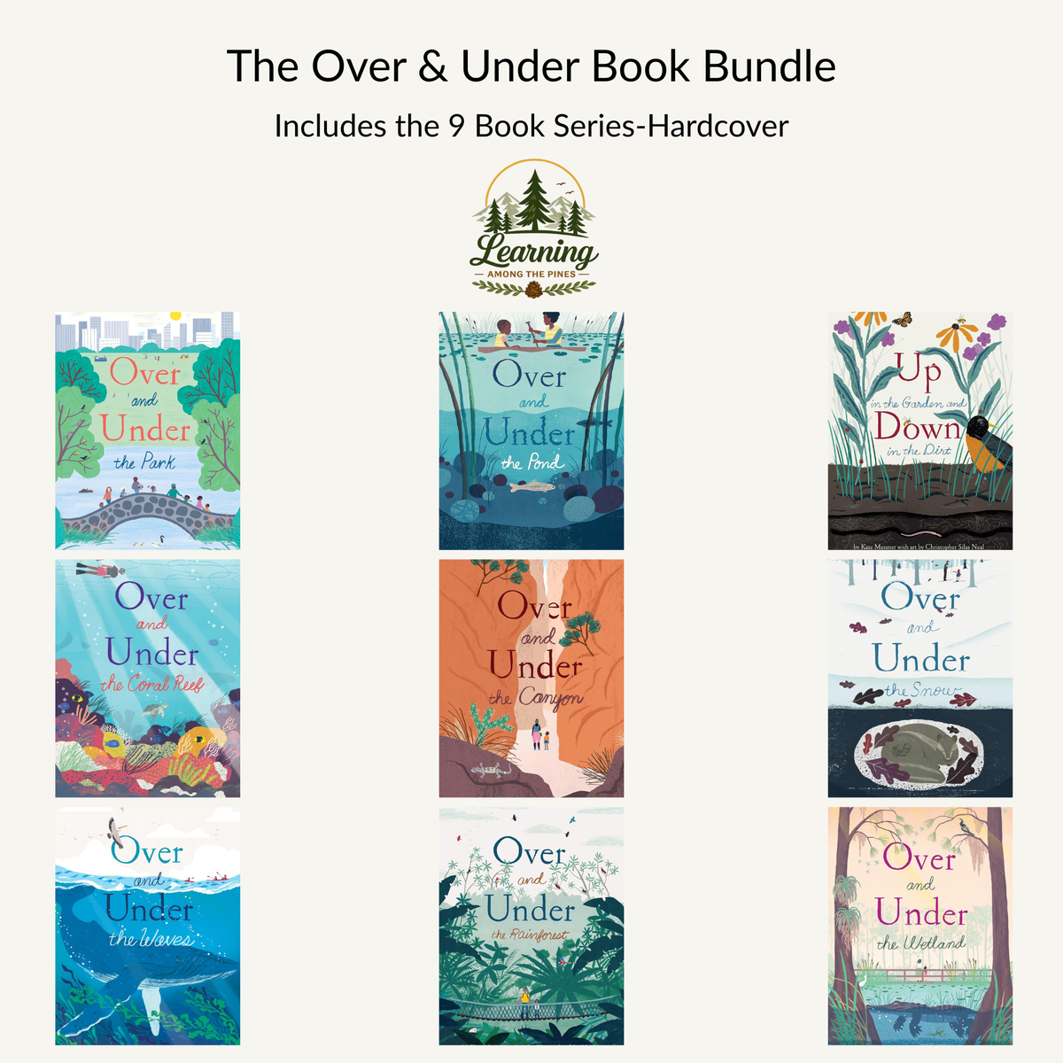 Over & Under Nature Book Collection | 9 Hardcover Books | Habitats, Wildlife & Ecosystems
