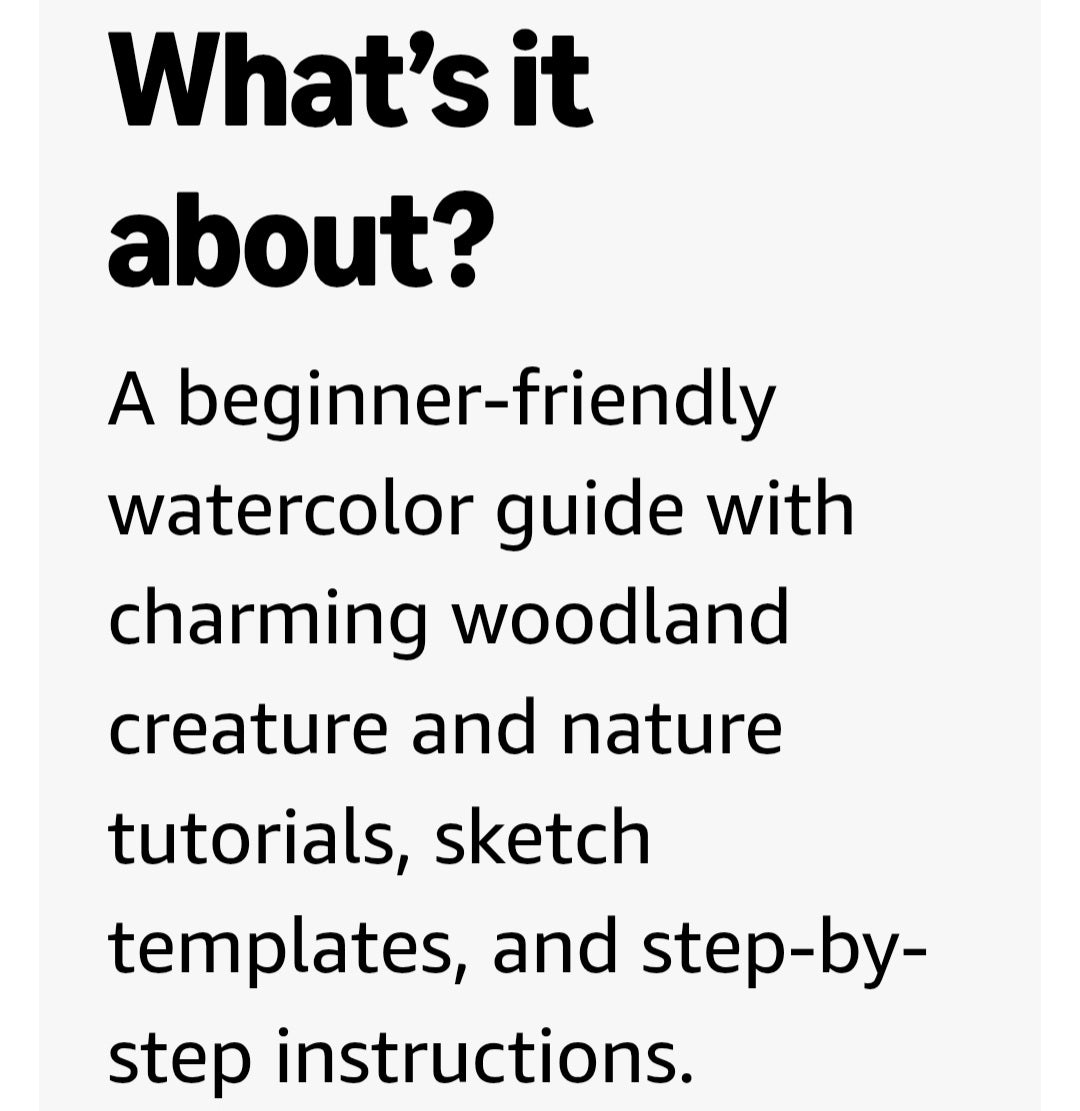Watercolor in the Woods| Guided Nature Art & Watercolor Activity Book
