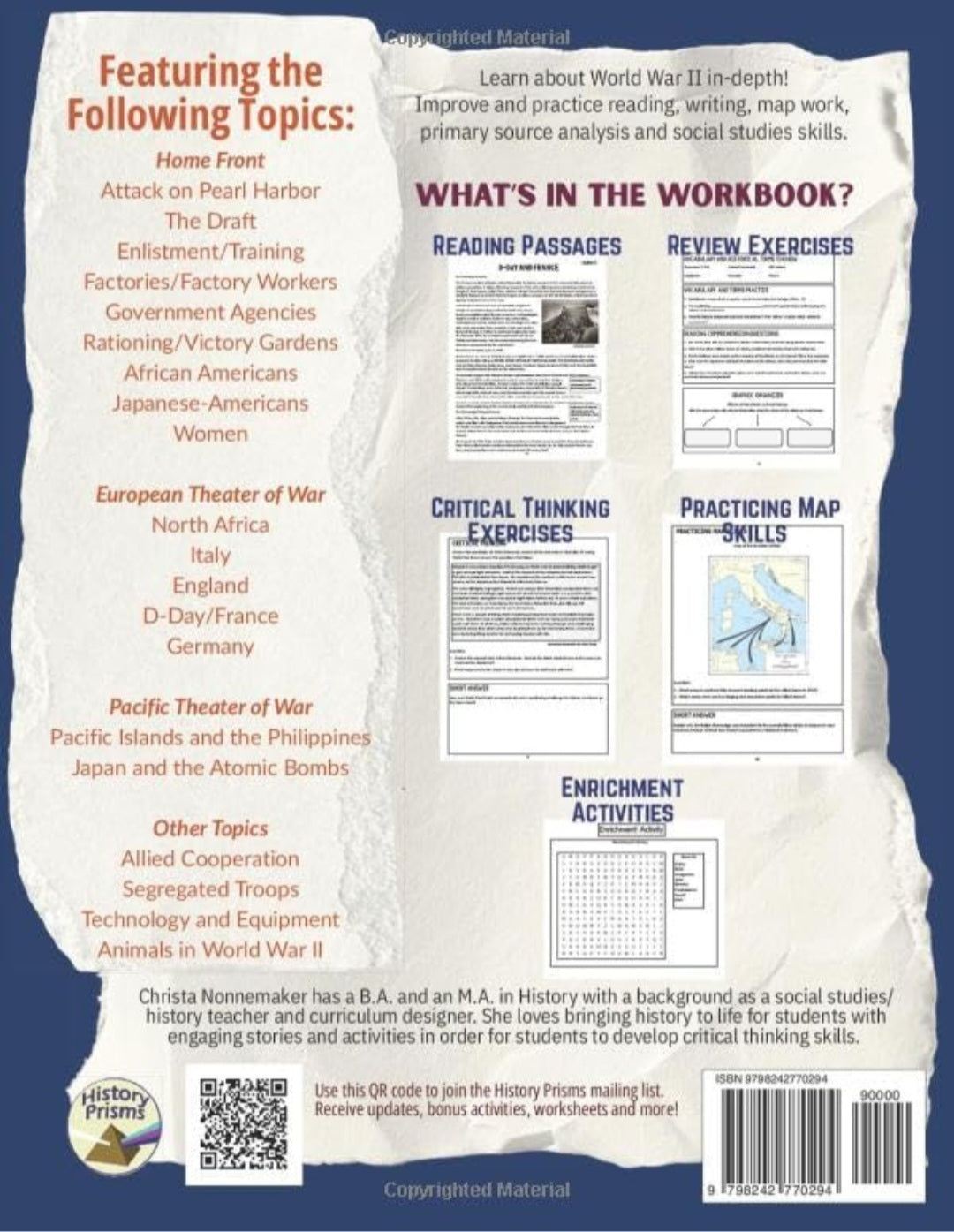 World War II History Study Kit | 2 Books, Research Workbook & WWII Memorabilia Pack | Grades 8–12
