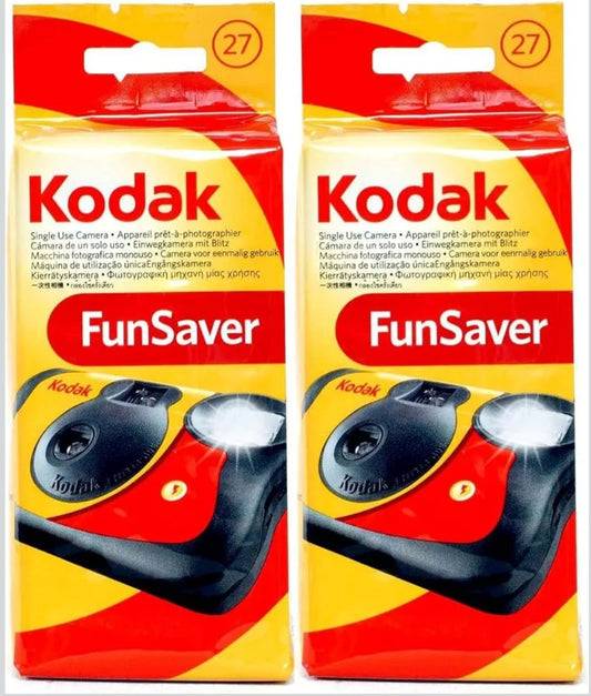 Film Photography|Kodak FunSaver Disposable Film Cameras, 2-Pack