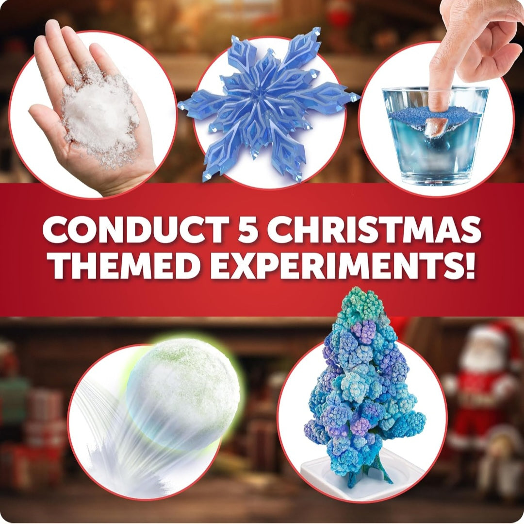 Christmas Science & STEM Experiment Kit | Santa's Amazing Science Workshop | 5 Experiments & 20 Bonus Activities
