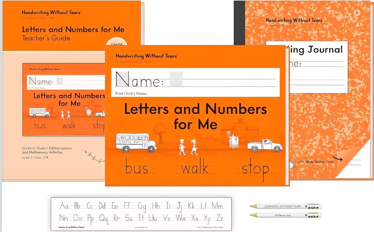 Handwriting Without Tears Kindergarten Printing Set, Workbook/Guide/Journal
