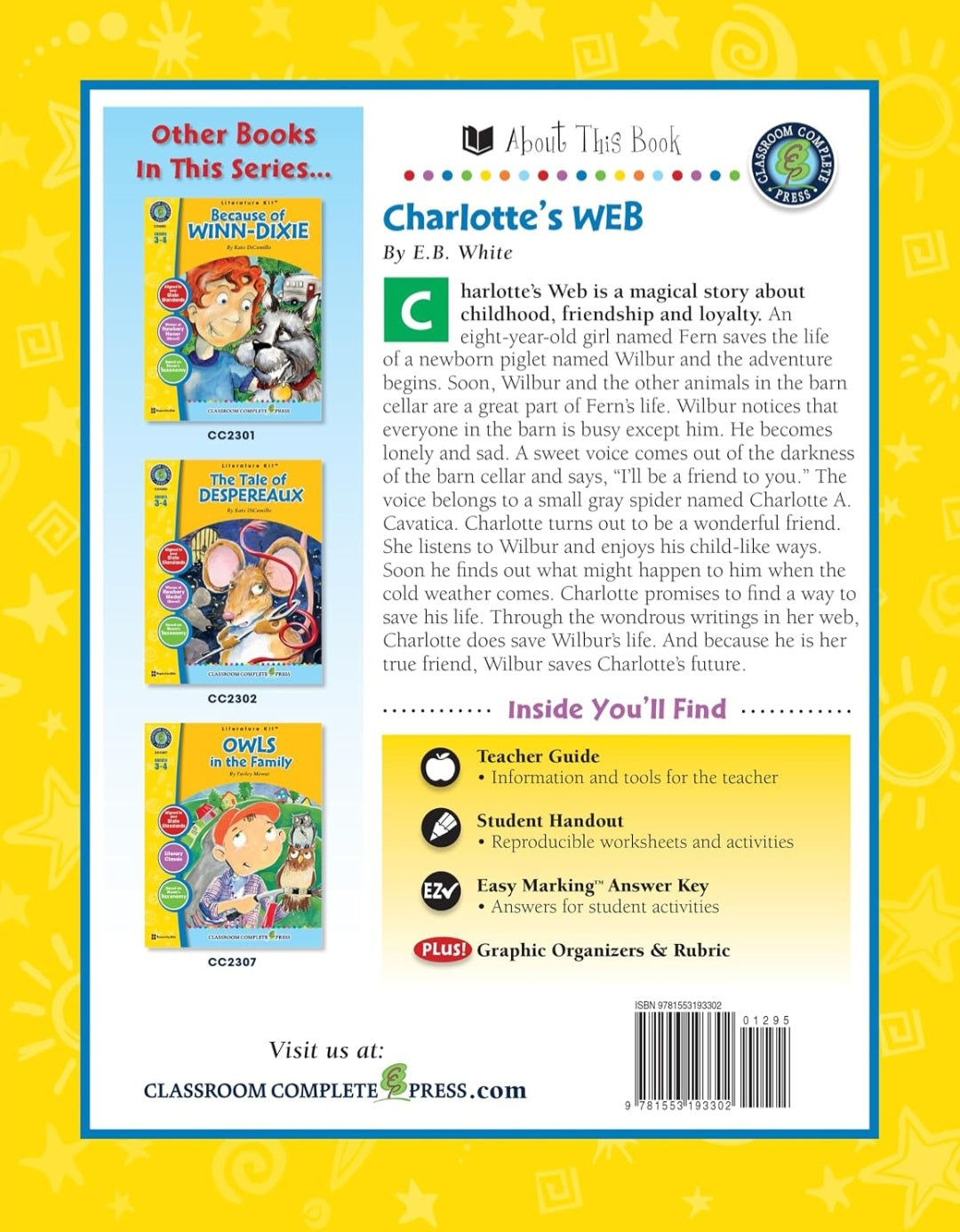 Charlotte's Web| Literature Kit Gr. 3-4