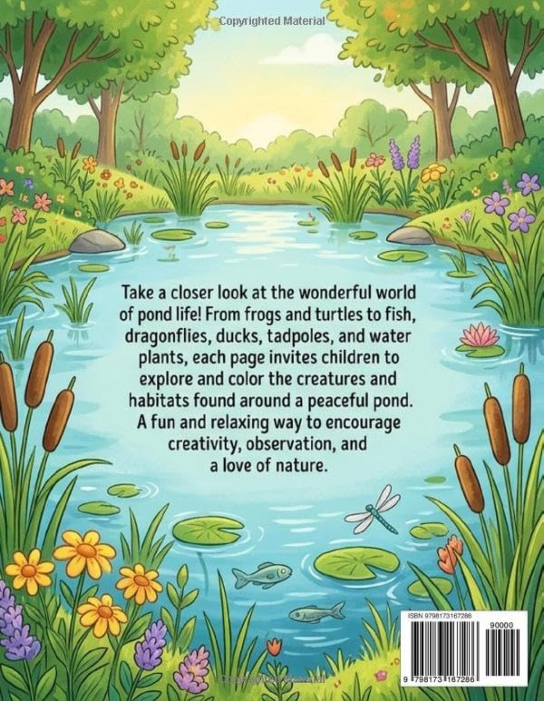 Pond Life: A Nature Coloring Book For Kids