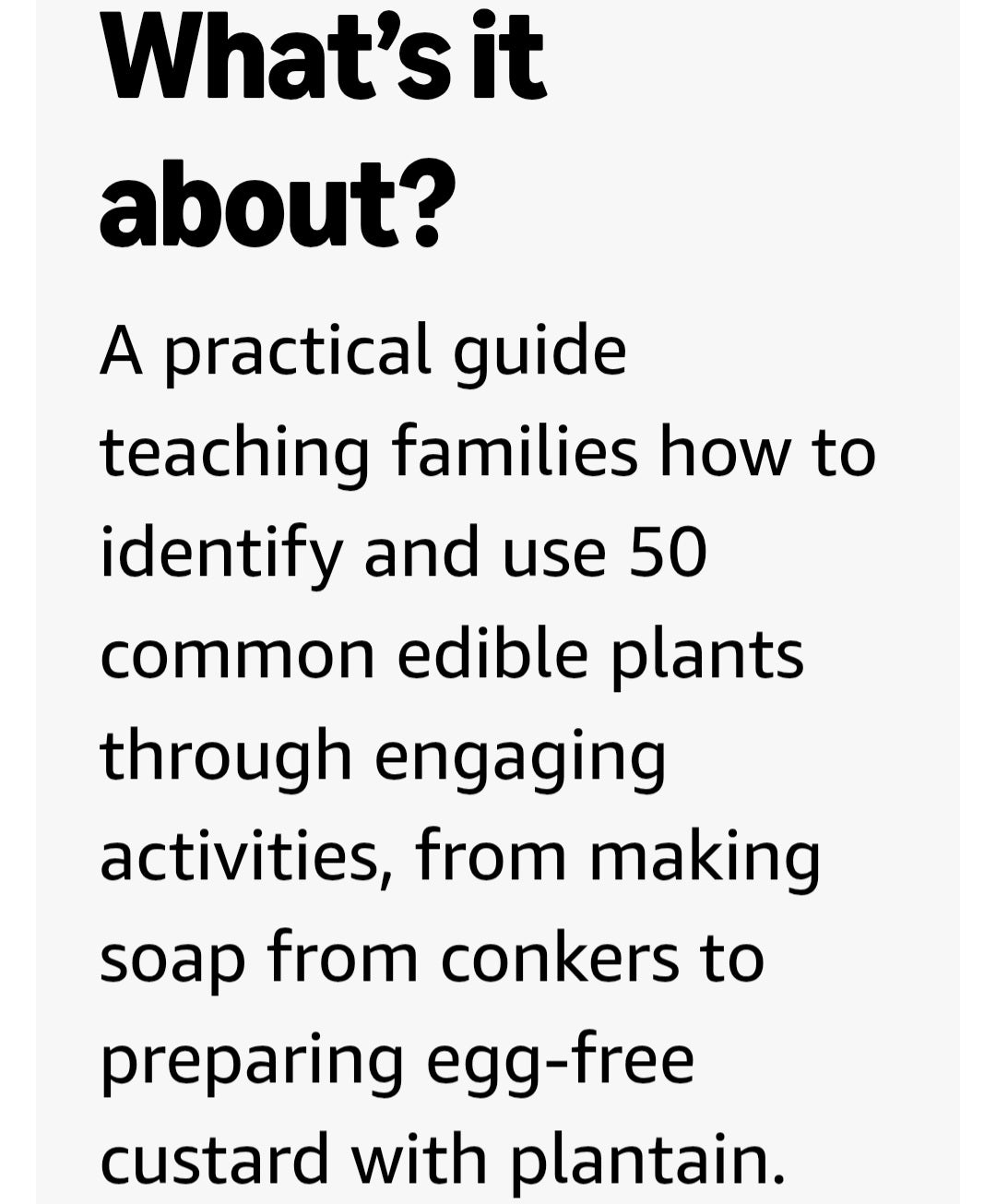 Foraging With Kids