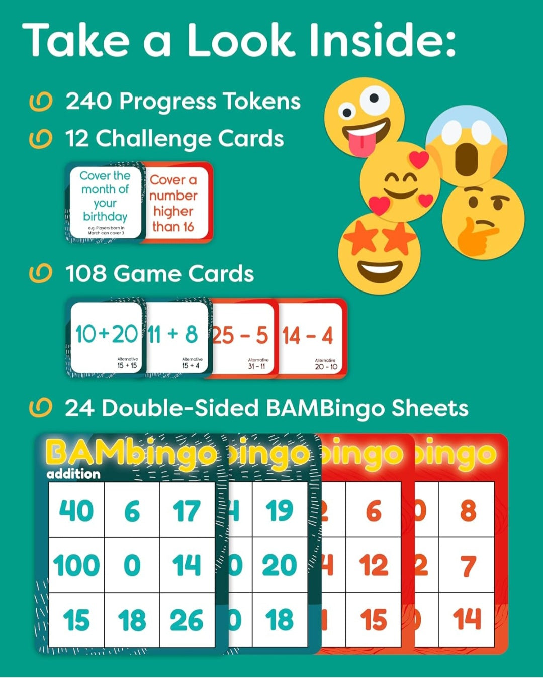 BAMBingo| Addition and Subtraction Facts Bingo Game