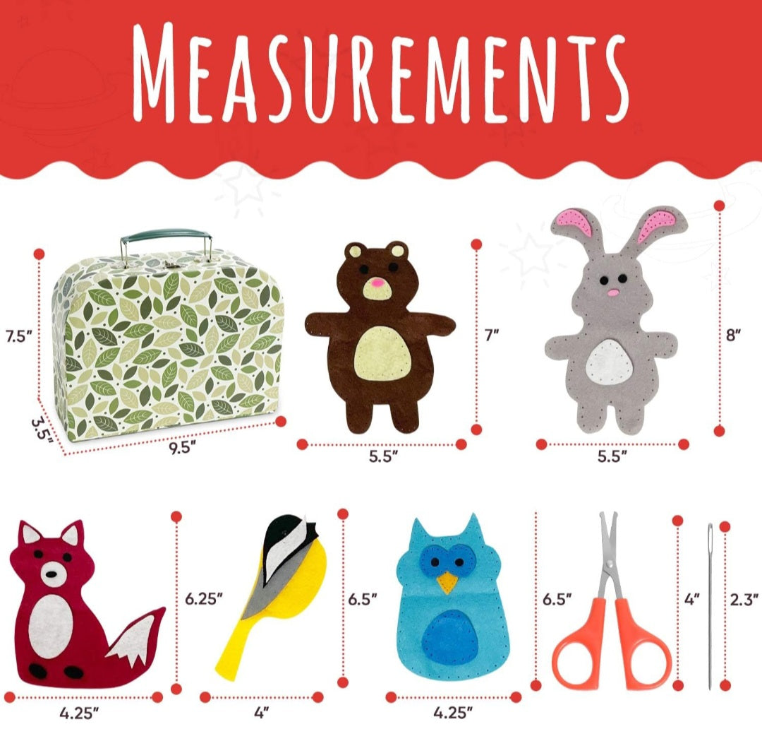 Woodland Animals Sewing Project
