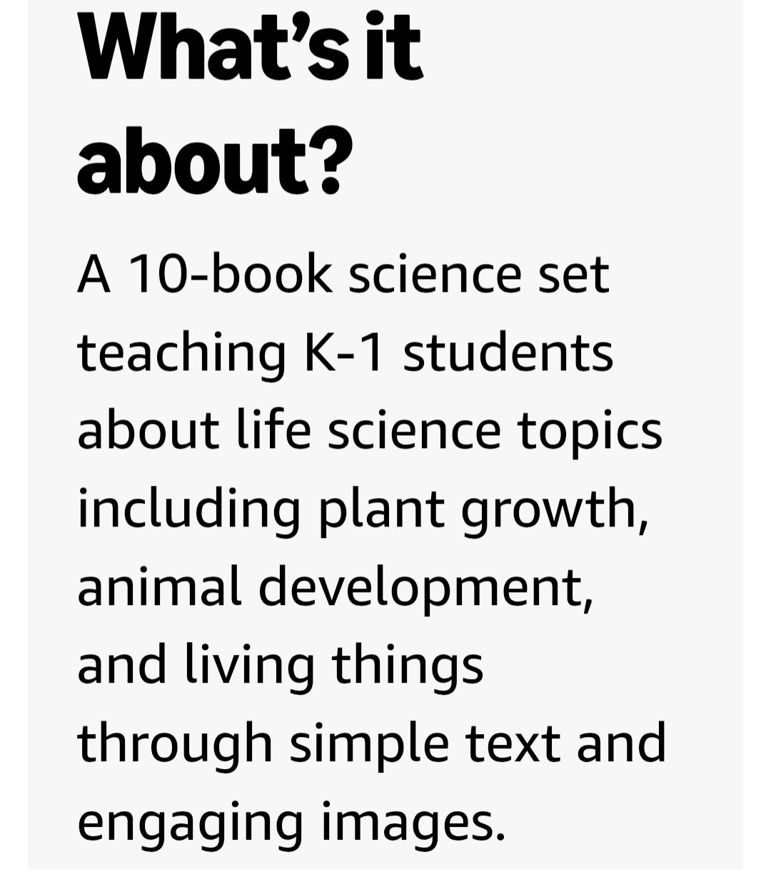 Let's Explore Life Science 10 Book Set