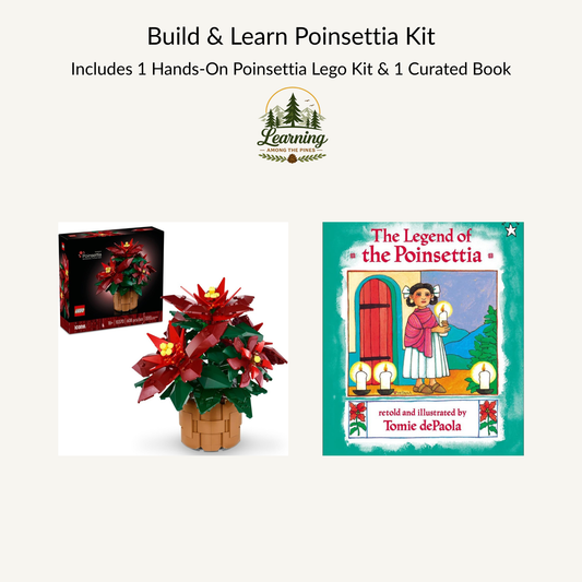 Poinsettia Botany & Christmas Story Kit | LEGO® Poinsettia & The Legend of the Poinsettia