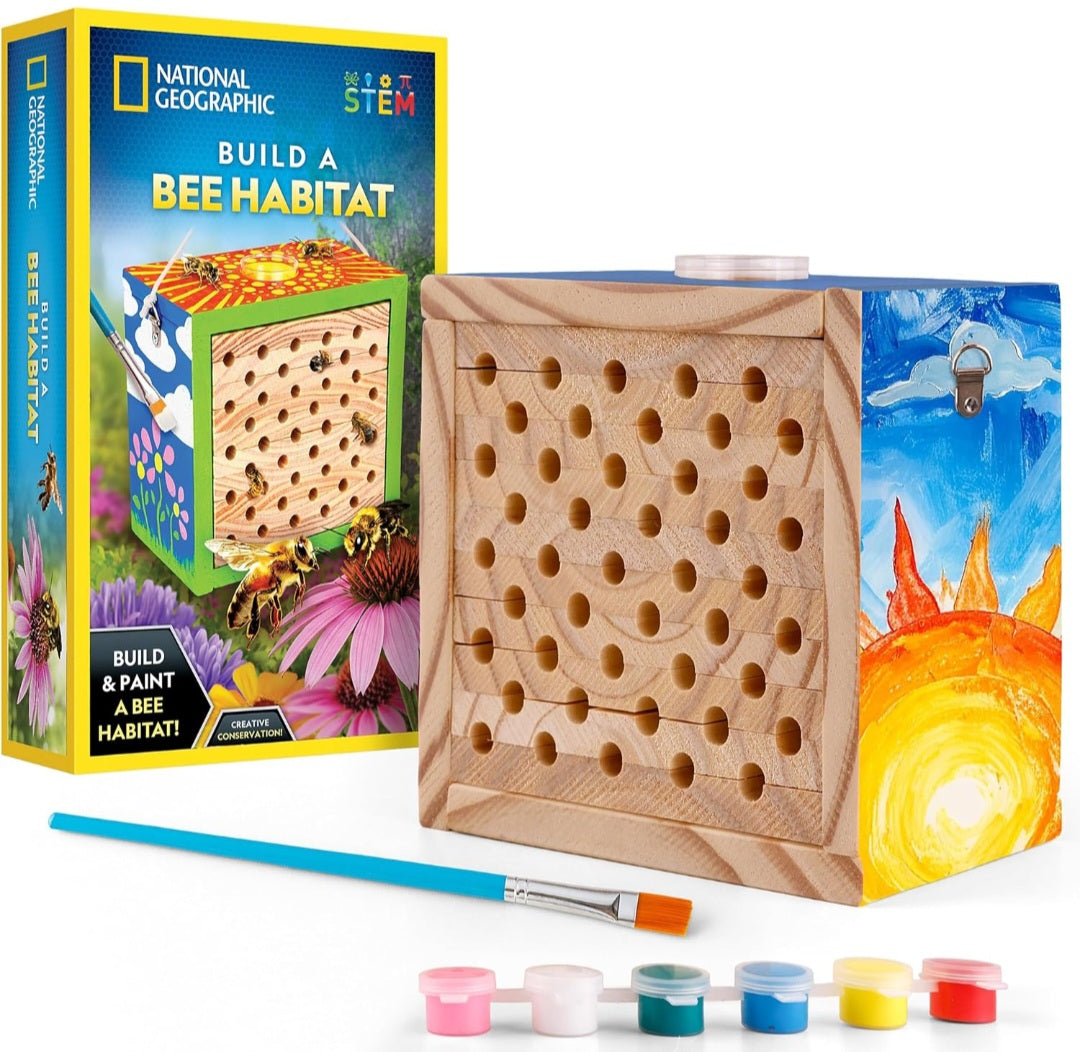 National Geographic Build a Bee Habitat|Pollinator & Nature Science Kit