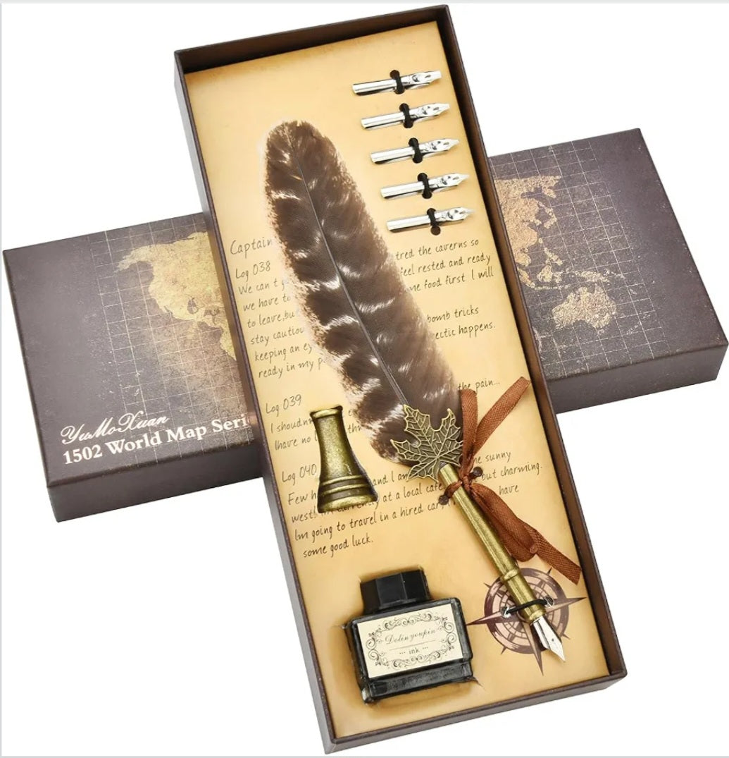 Founding of America History & Government Study Kit | 2 Books, Document Replicas & Quill Writing Set | Grades 8–12