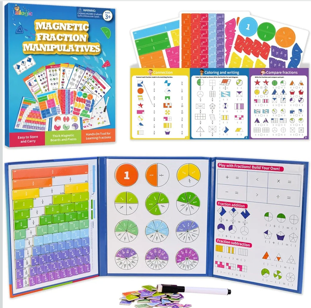 Magnetic Fraction Manipulatives|Hands-On Fraction Learning Set