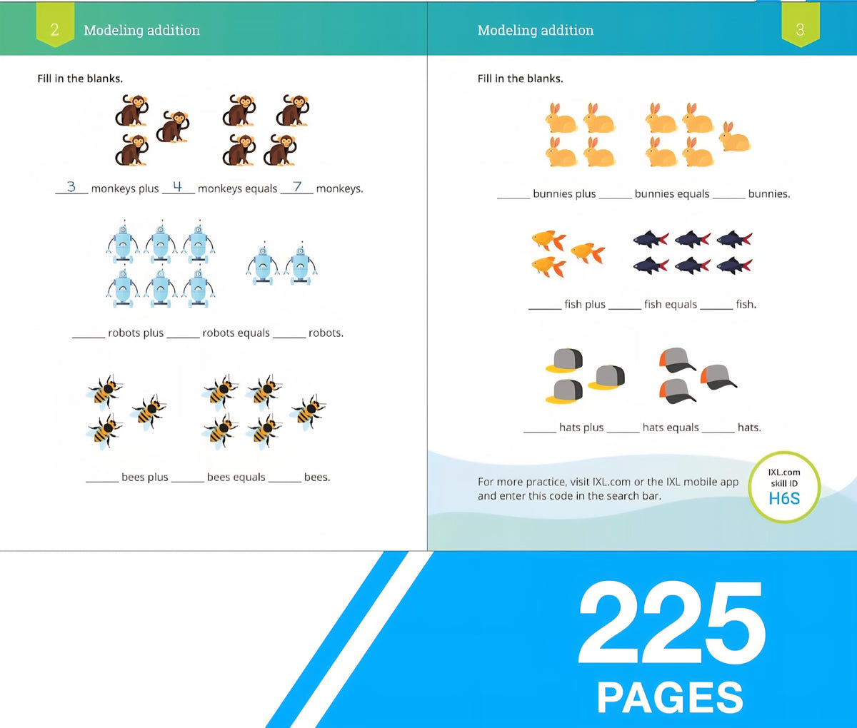 1st Grade Math Workbook | Addition, Subtraction, Place Value & Geometry | Grade 1
