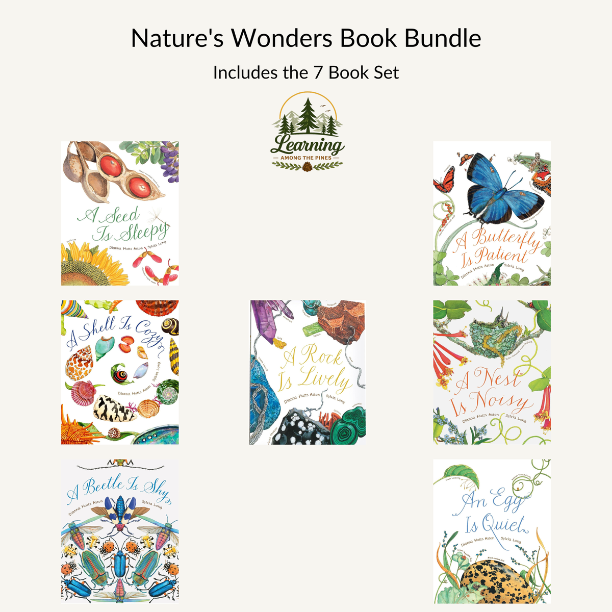 Nature’s Wonders Book Collection | 7 Illustrated Books on Seeds, Insects, Birds, Rocks & Natural Life Cycles