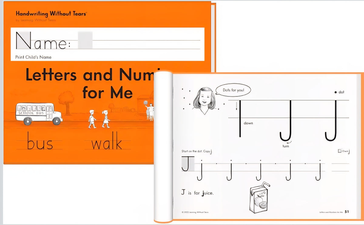 Handwriting Without Tears Kindergarten Printing Set, Workbook/Guide/Journal