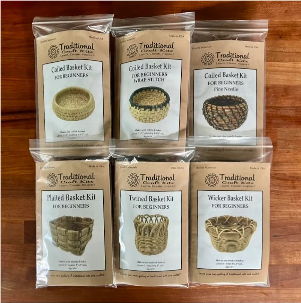Traditional Basket Weaving & Fiber Arts Study Kit | 6 Hands-On Projects