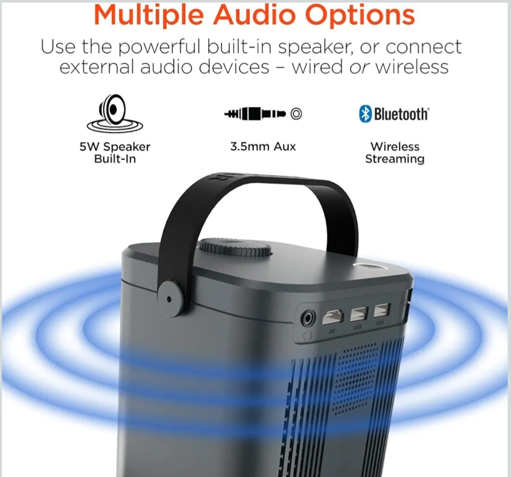 Portable Mini Projector| Homeschool Learning & Educational Presentations